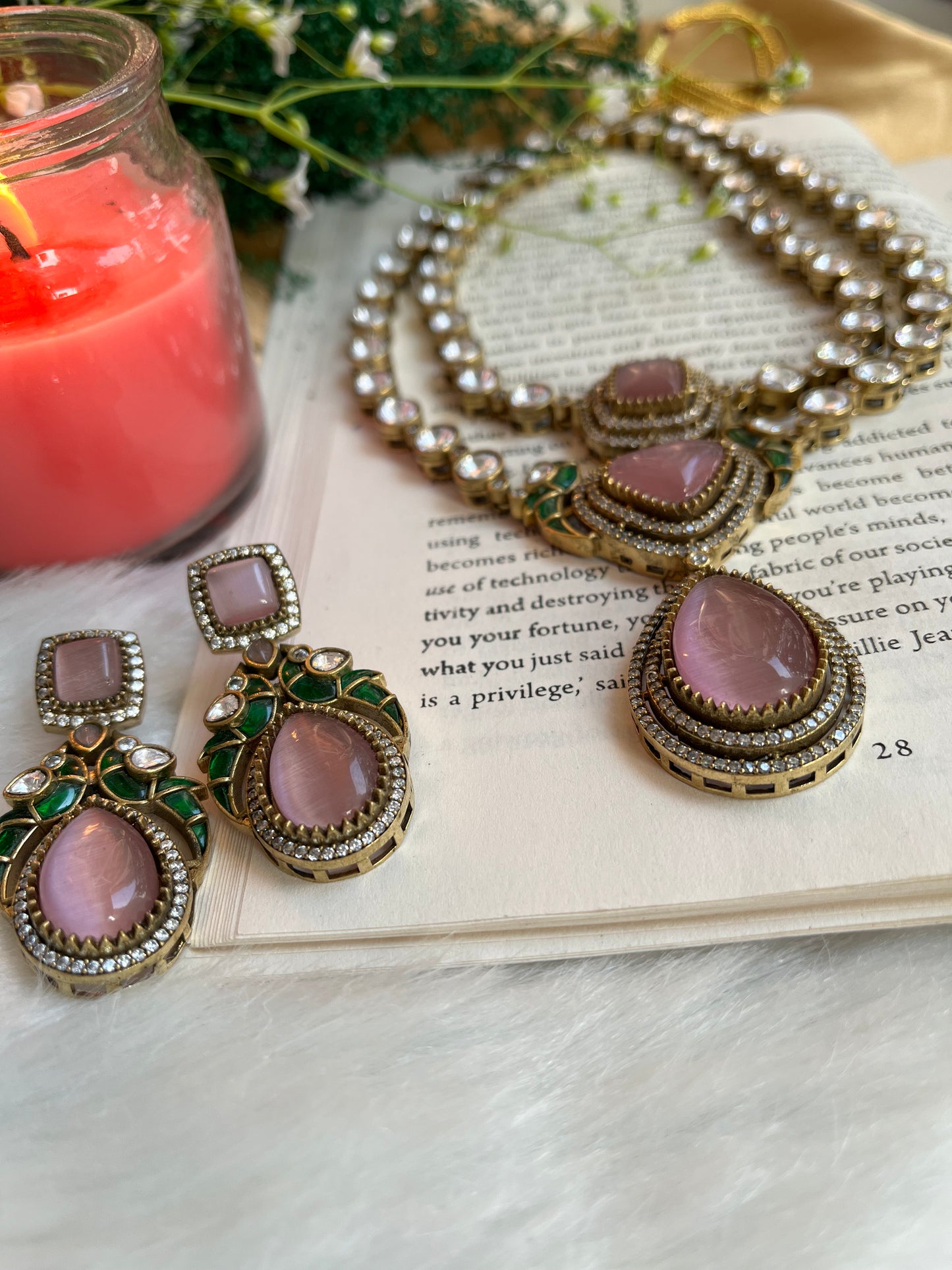 Pankhuri Polki Neckpiece