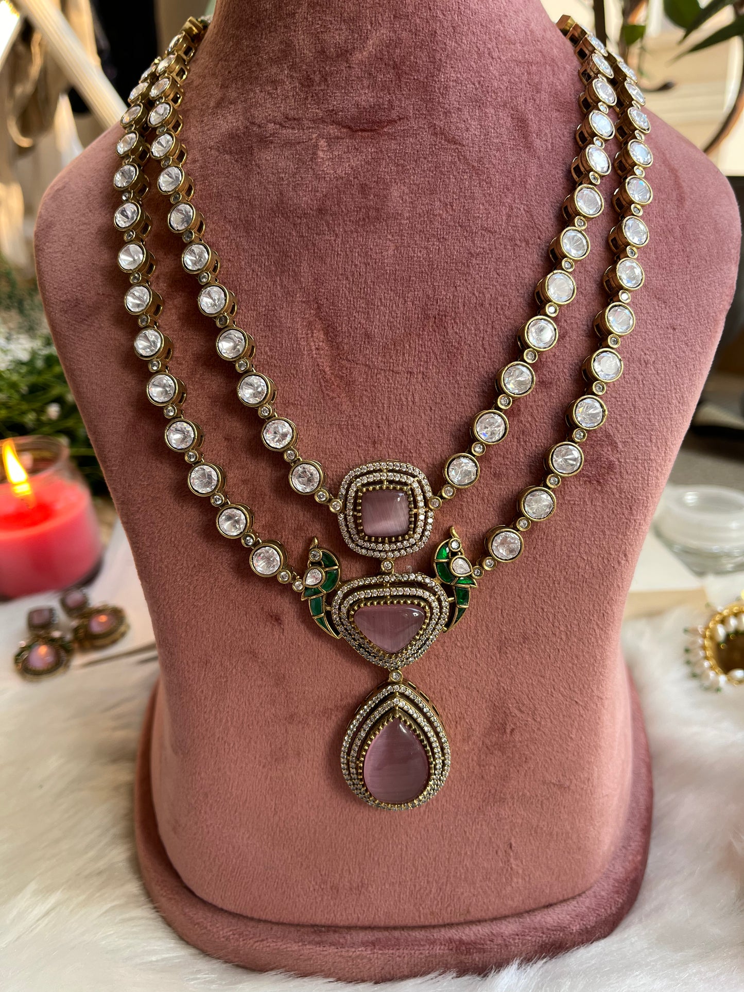 Pankhuri Polki Neckpiece