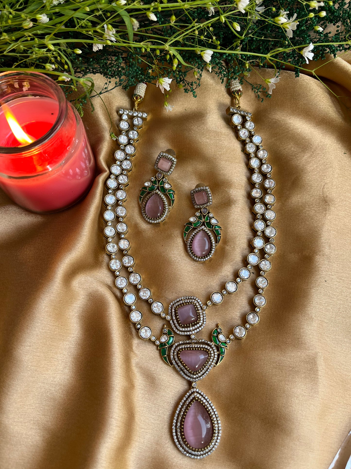 Pankhuri Polki Neckpiece
