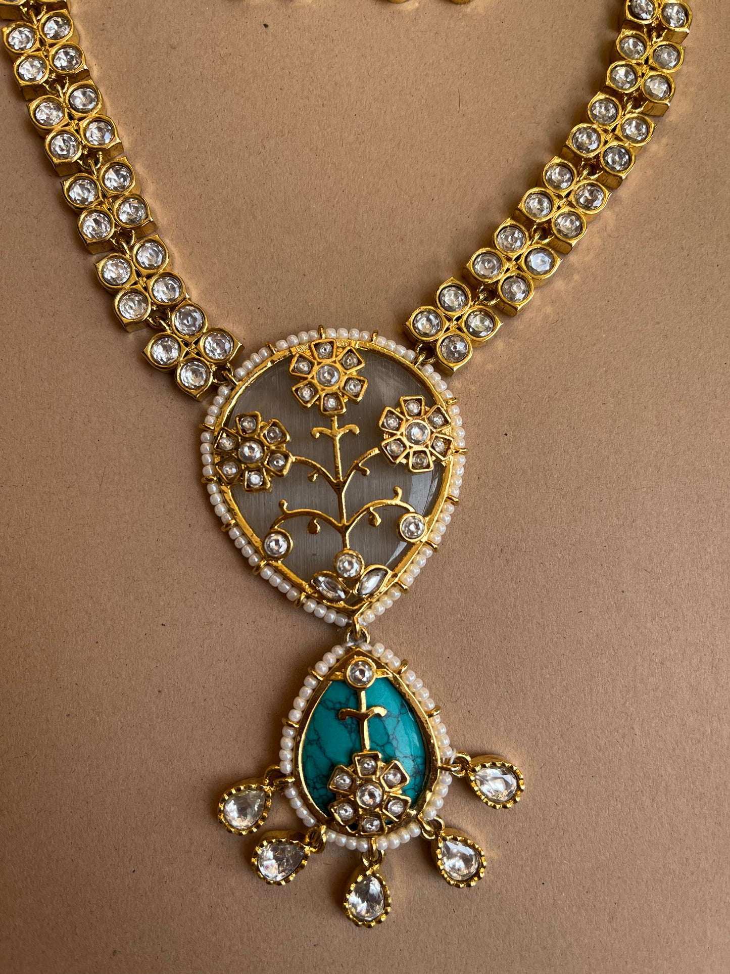 Maansi Turquoise Necklace Set