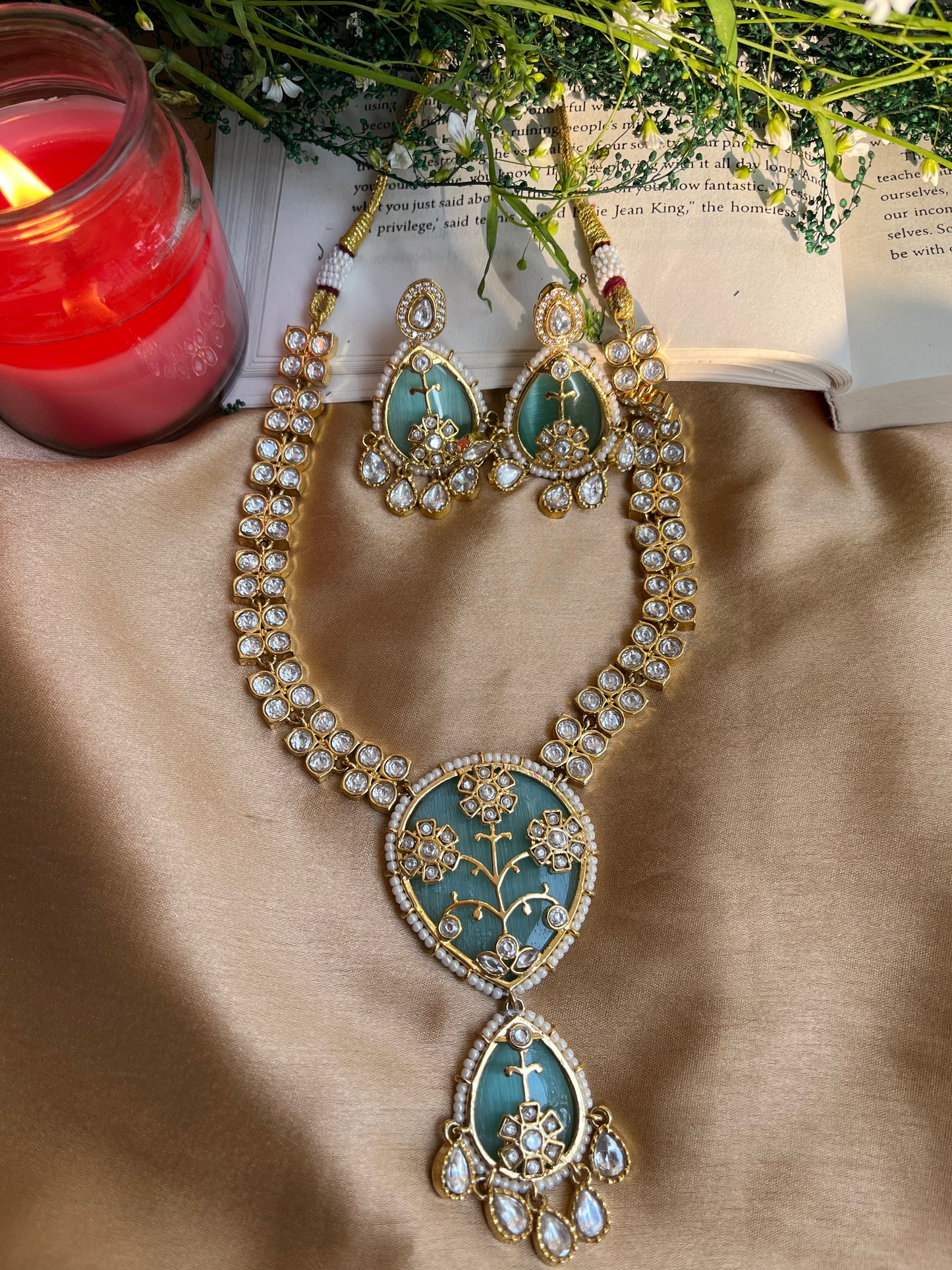 Maansi Turquoise Necklace Set