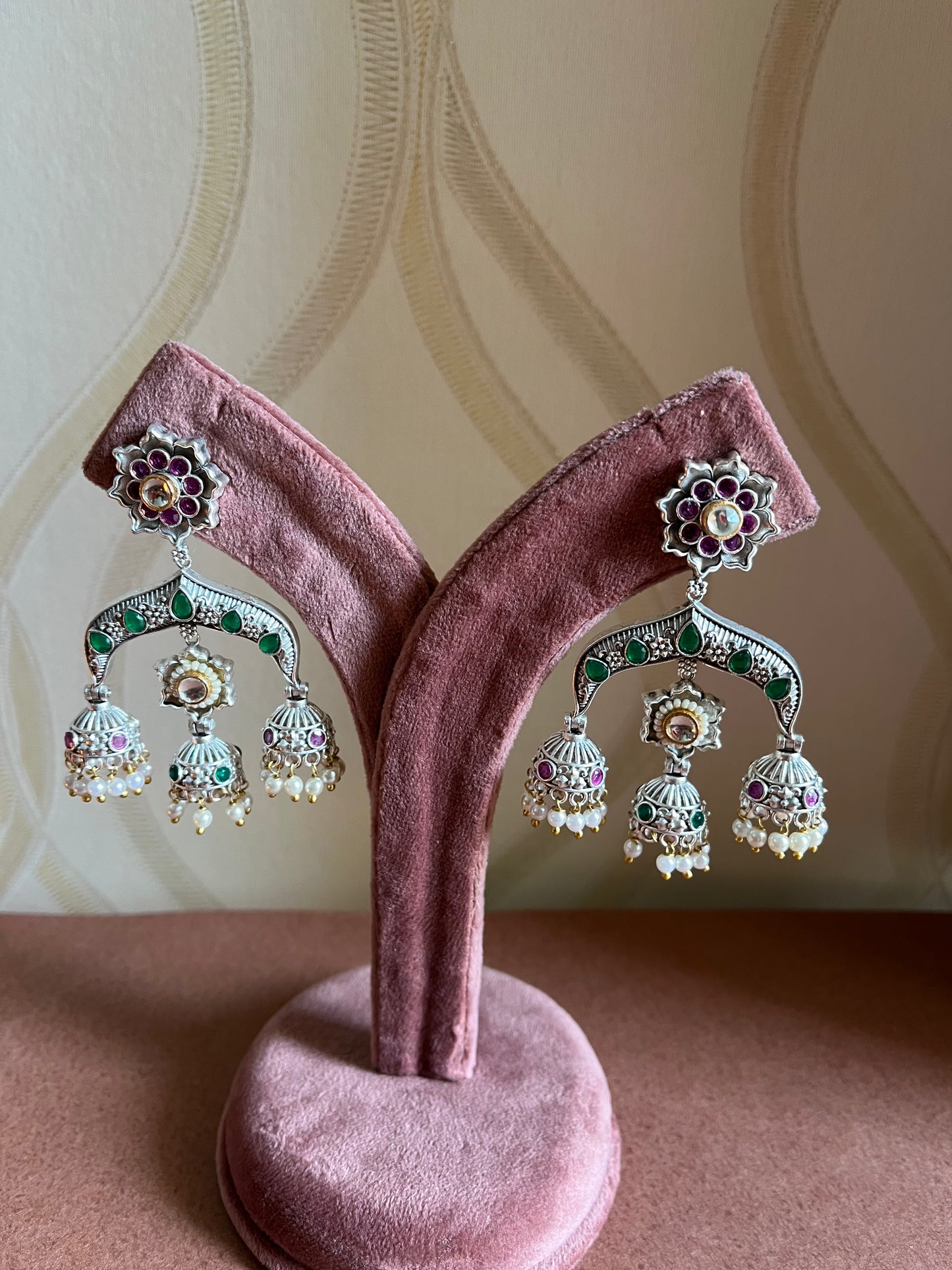Floral Jumka Ethnic Earring