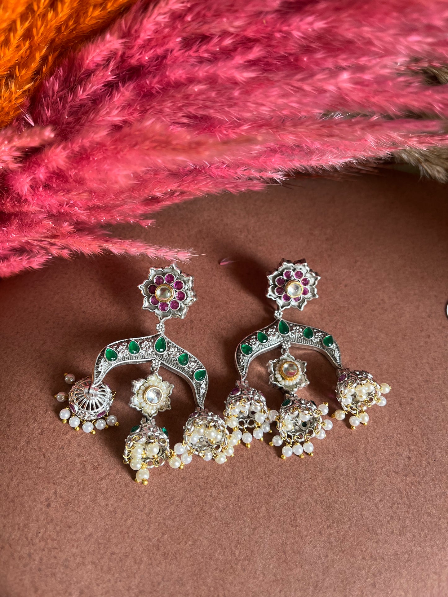 Floral Jumka Ethnic Earring