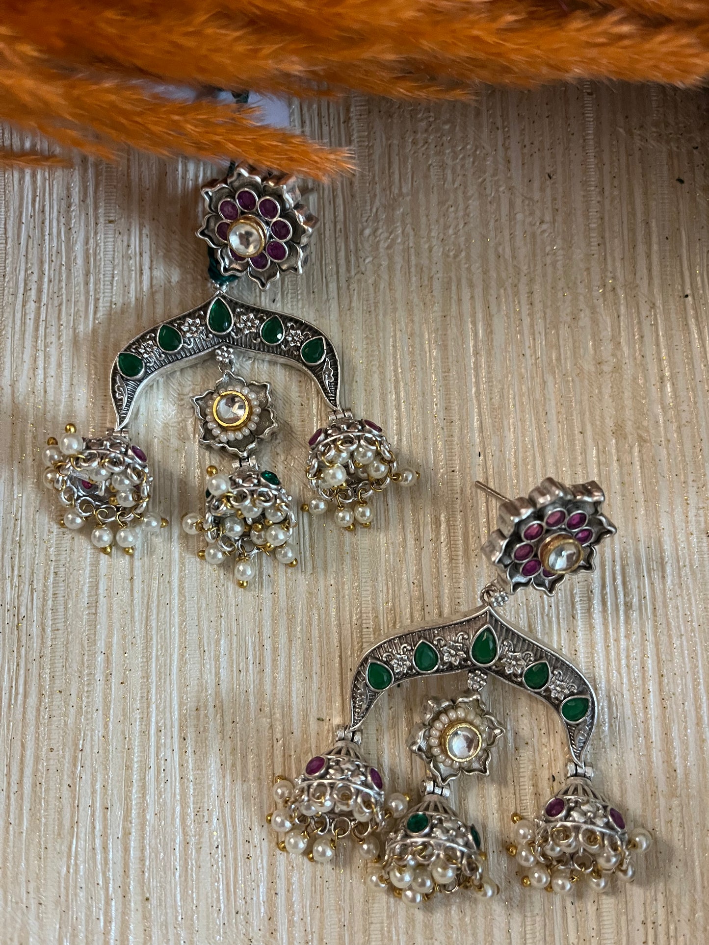 Floral Jumka Ethnic Earring