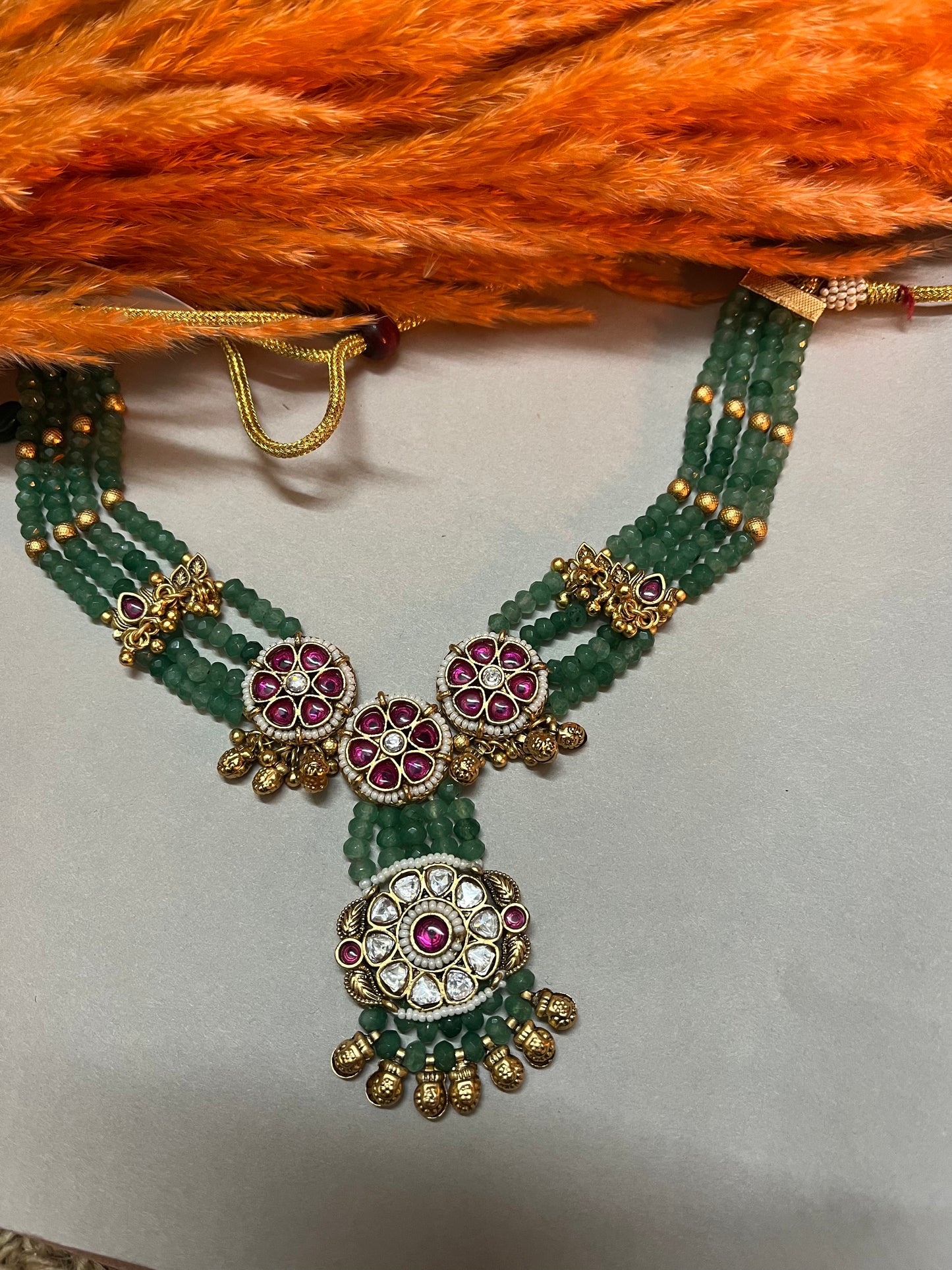 Green Mohini Neckpiece Set