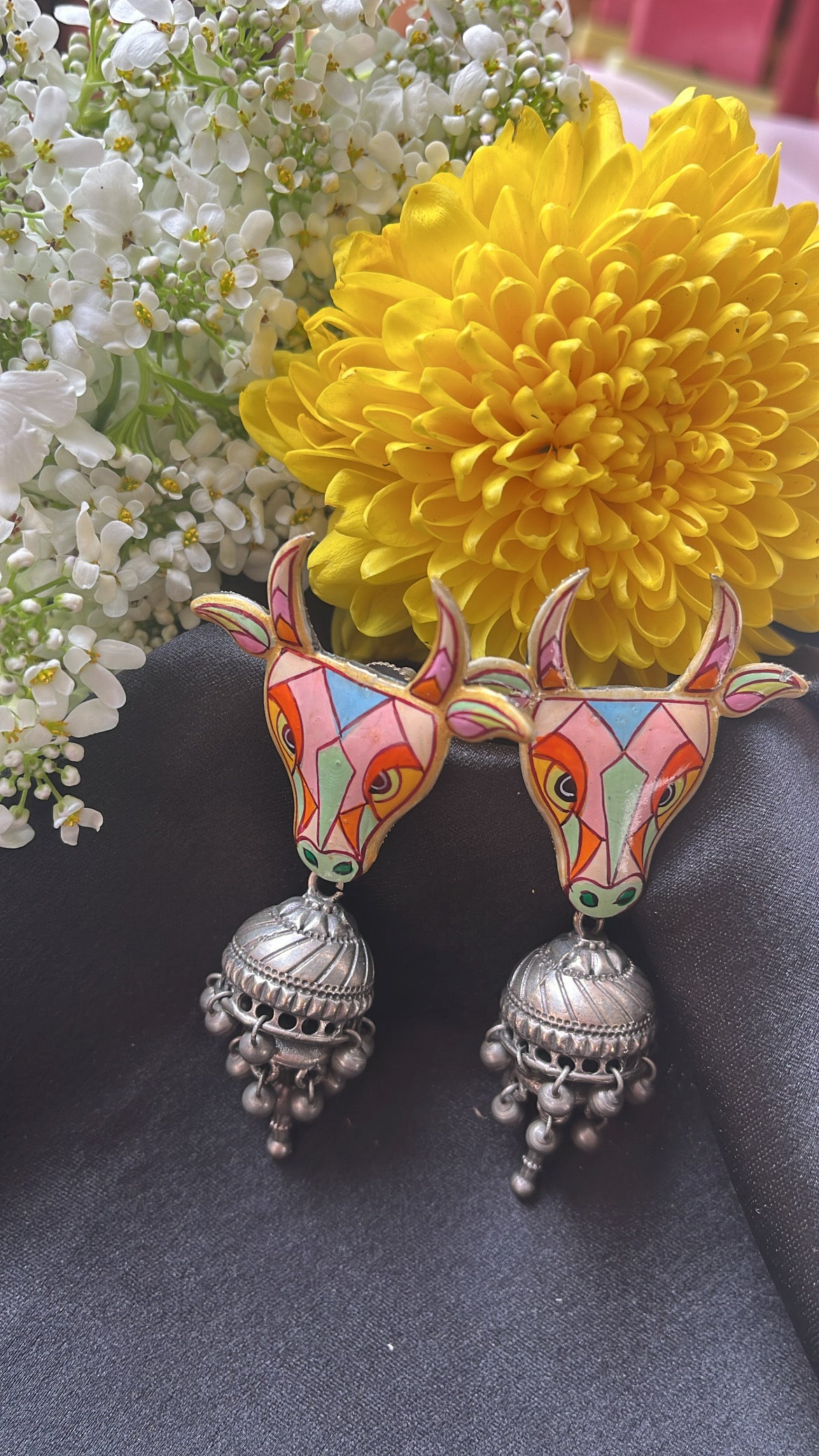 Dilkash Nandi Silver Jhumka Earring