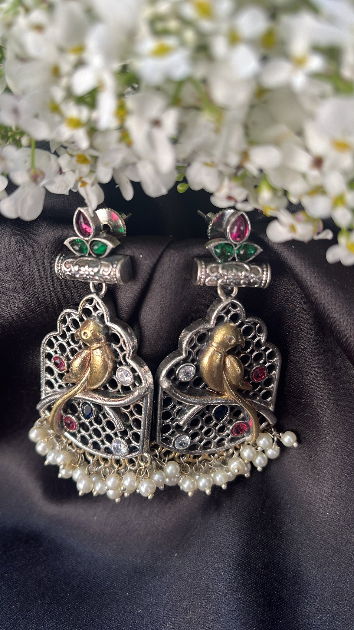 Dilkash Nisha Silver Earring