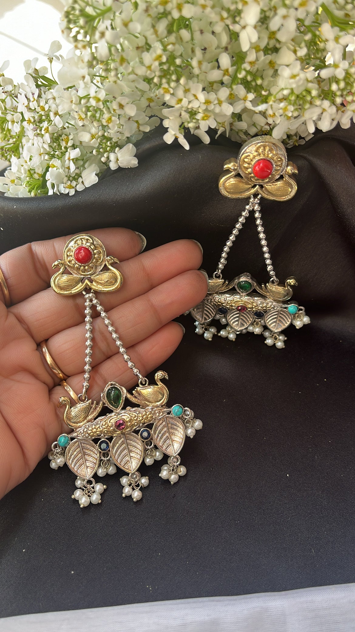 Dilkash Yukti Silver Earring