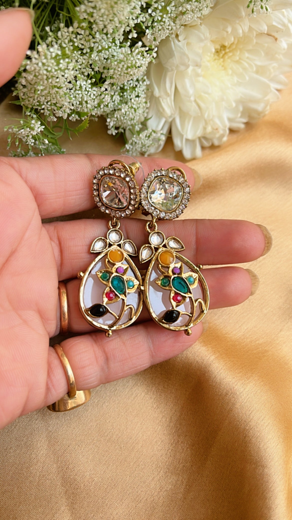 Mahi Statement Ethnic Earring