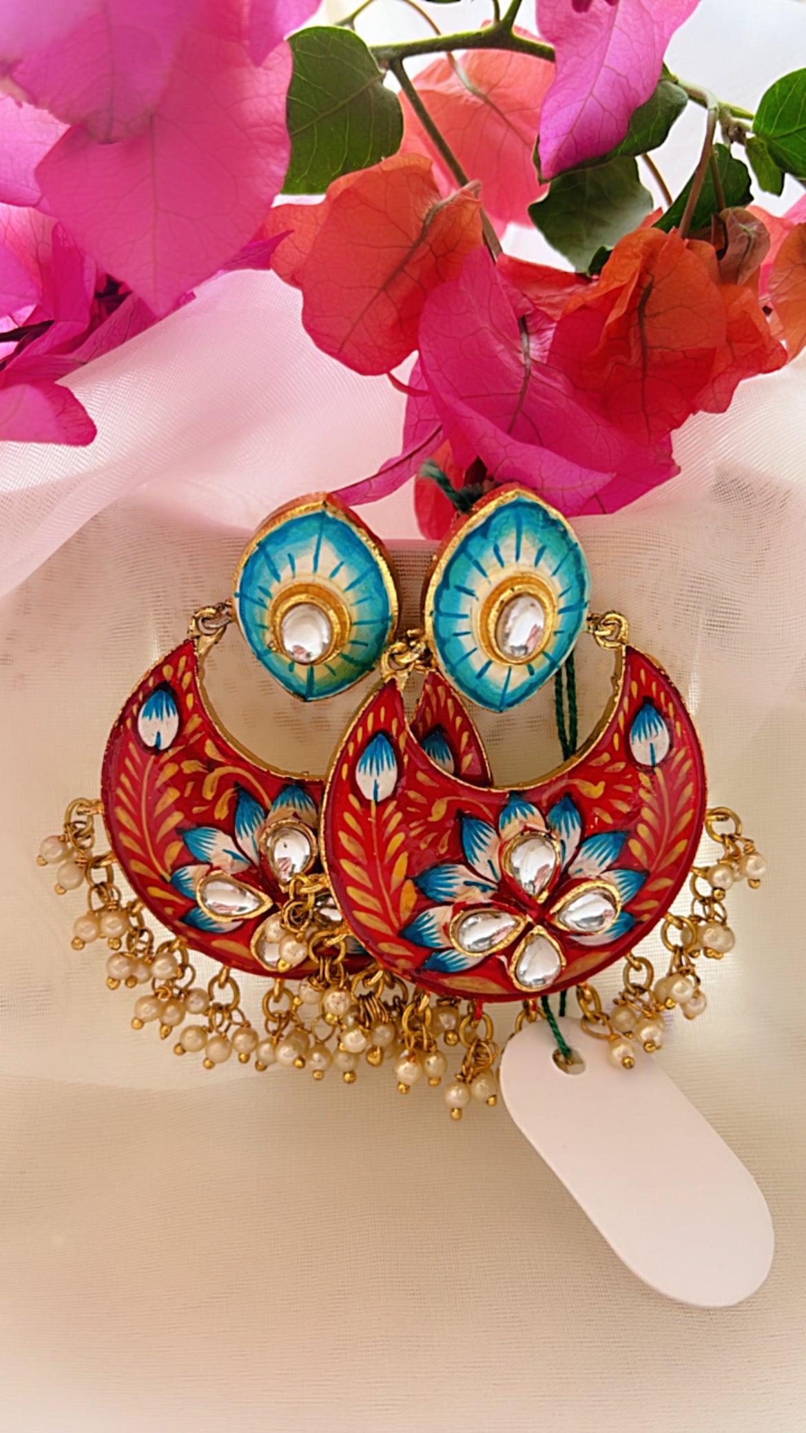 Red Aman Ethnic Earring