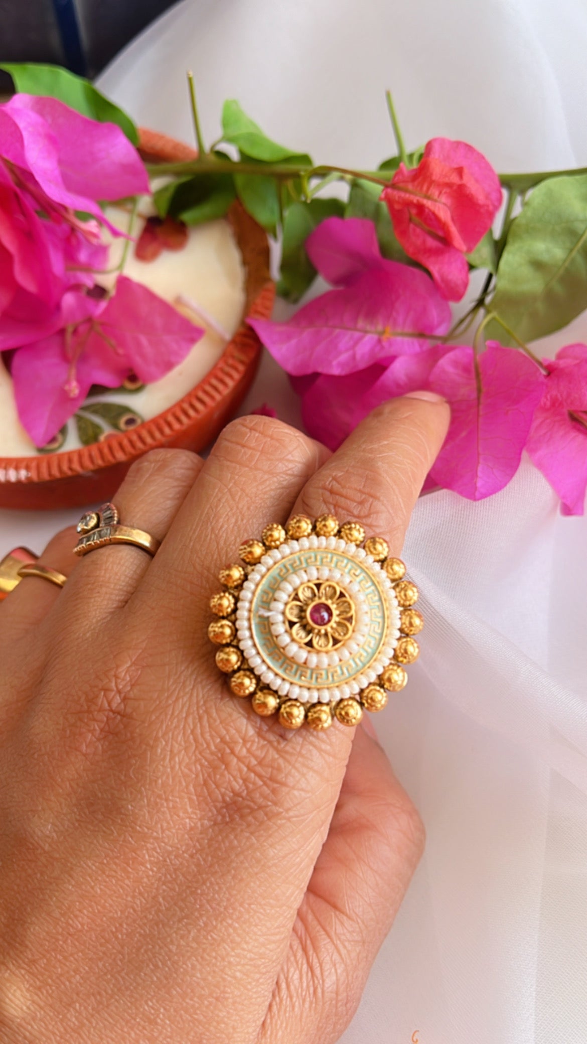 Moti Meena Ring