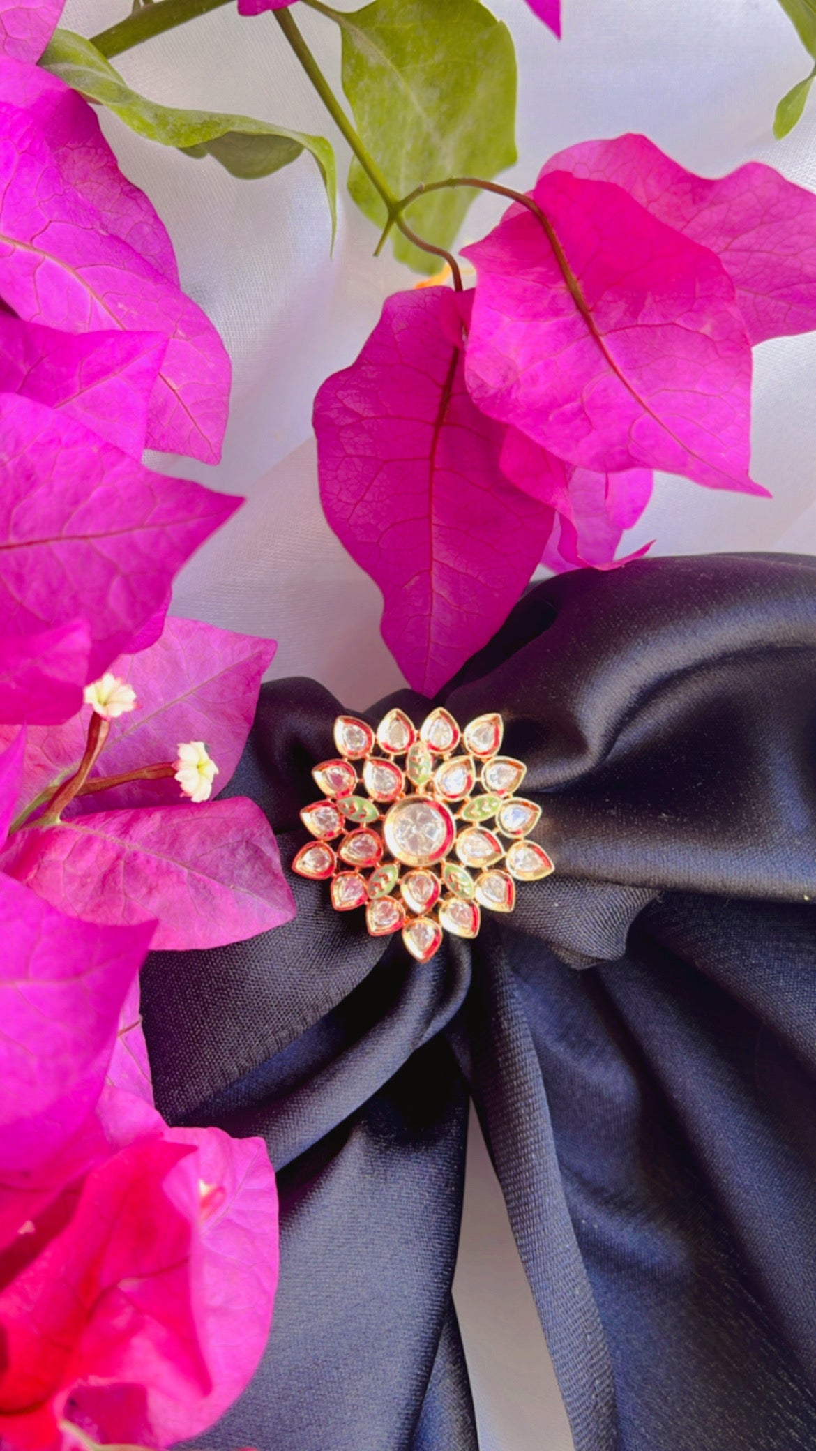 Naisha (Mint) Polki Ring