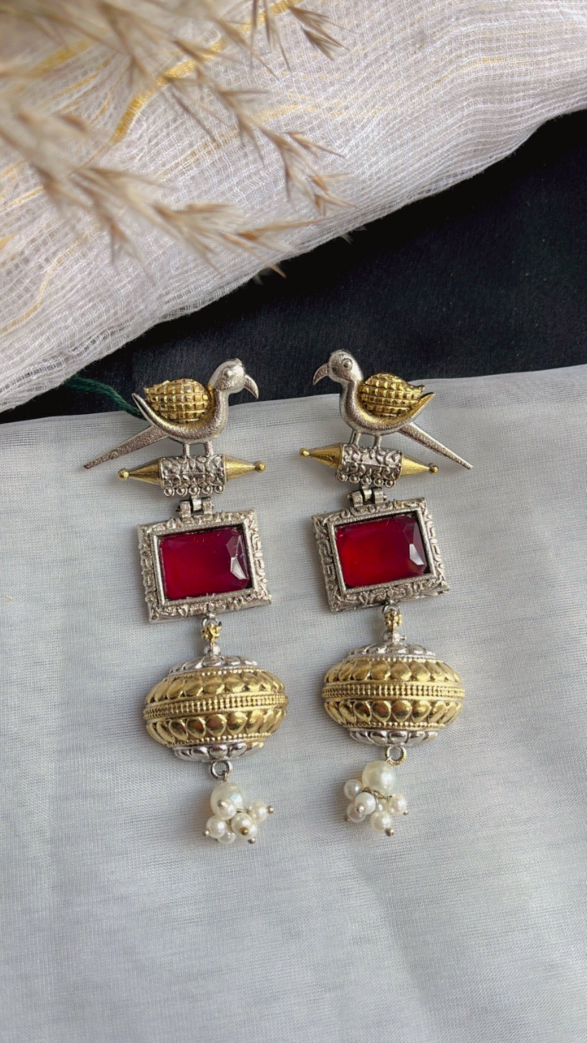 Mahi Silver Earring