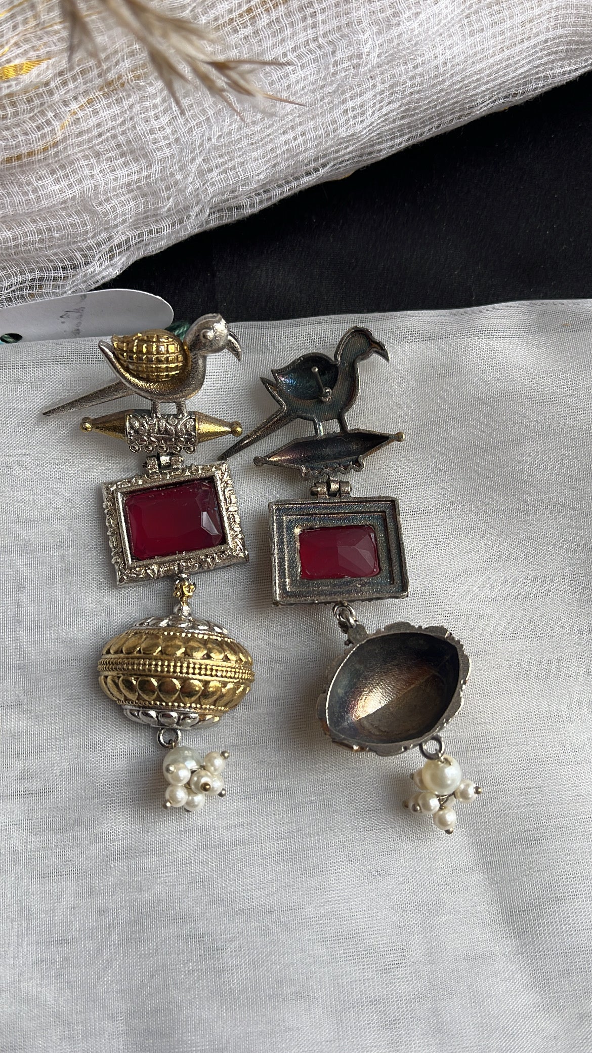 Mahi Silver Earring