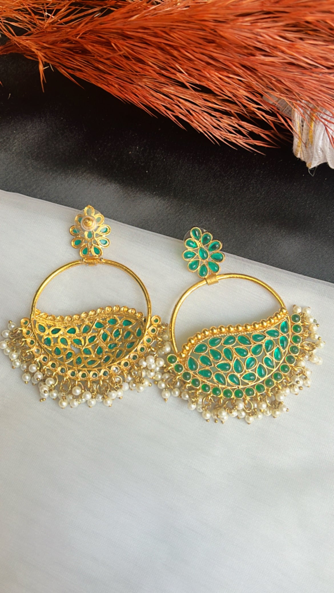 Green Megha Earring