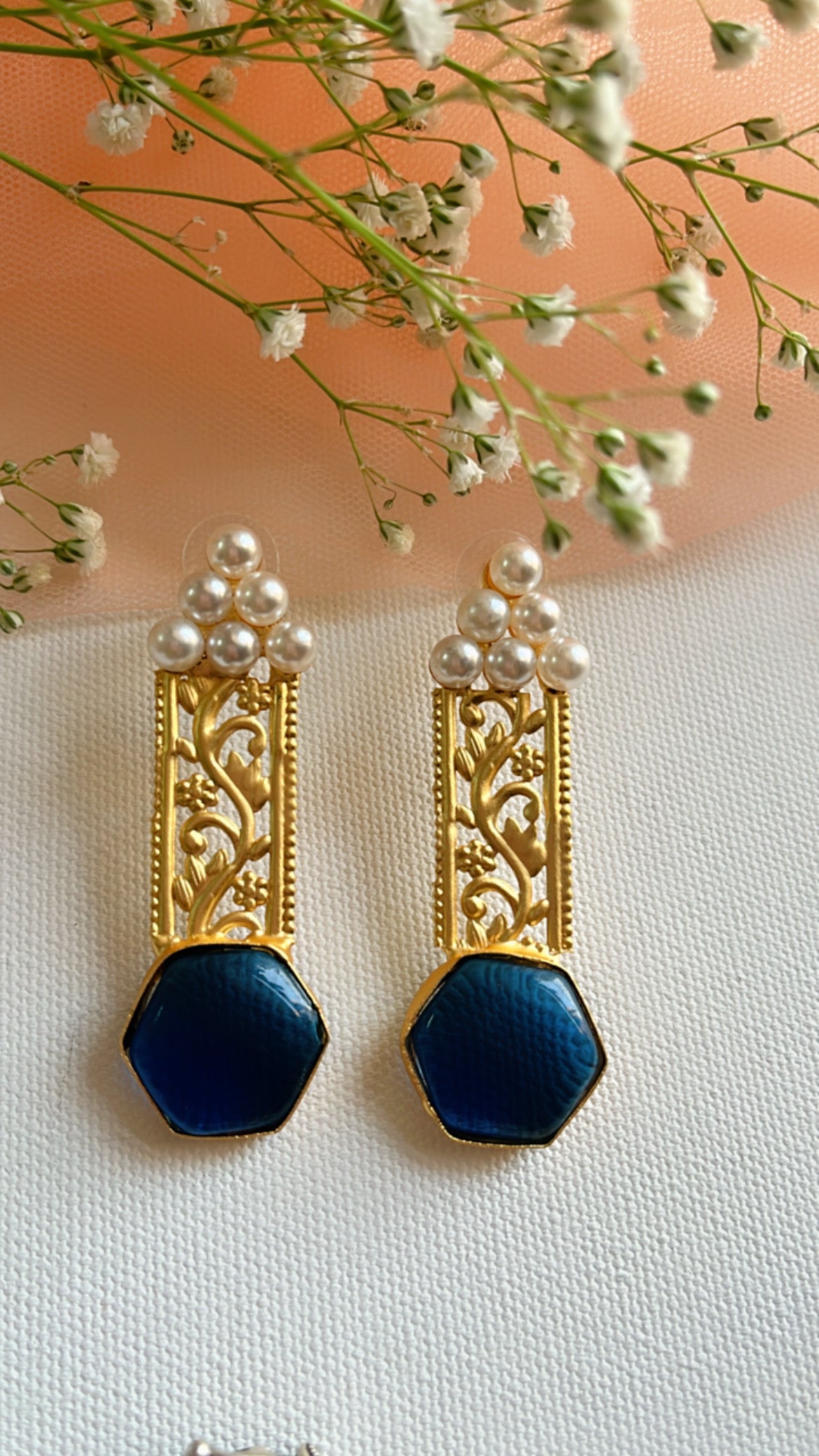 Blue Nisha Earring