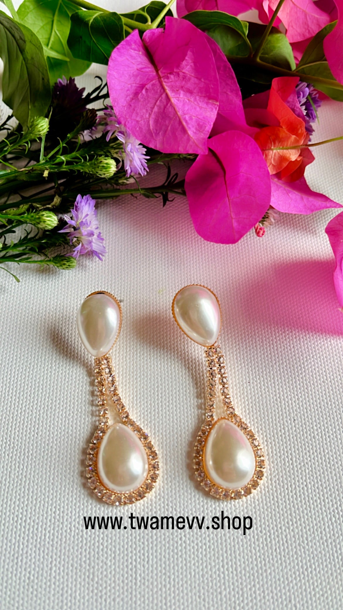 Pearl Diana Earring