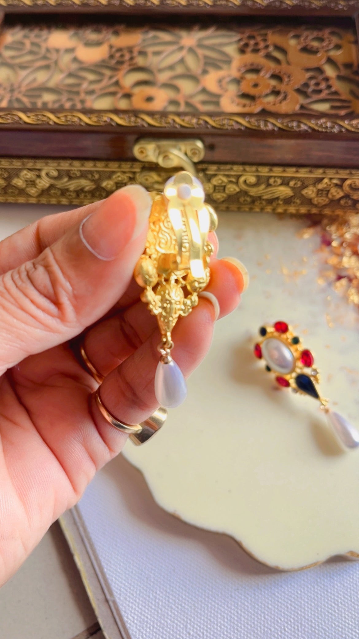 Rosy Multi Earring