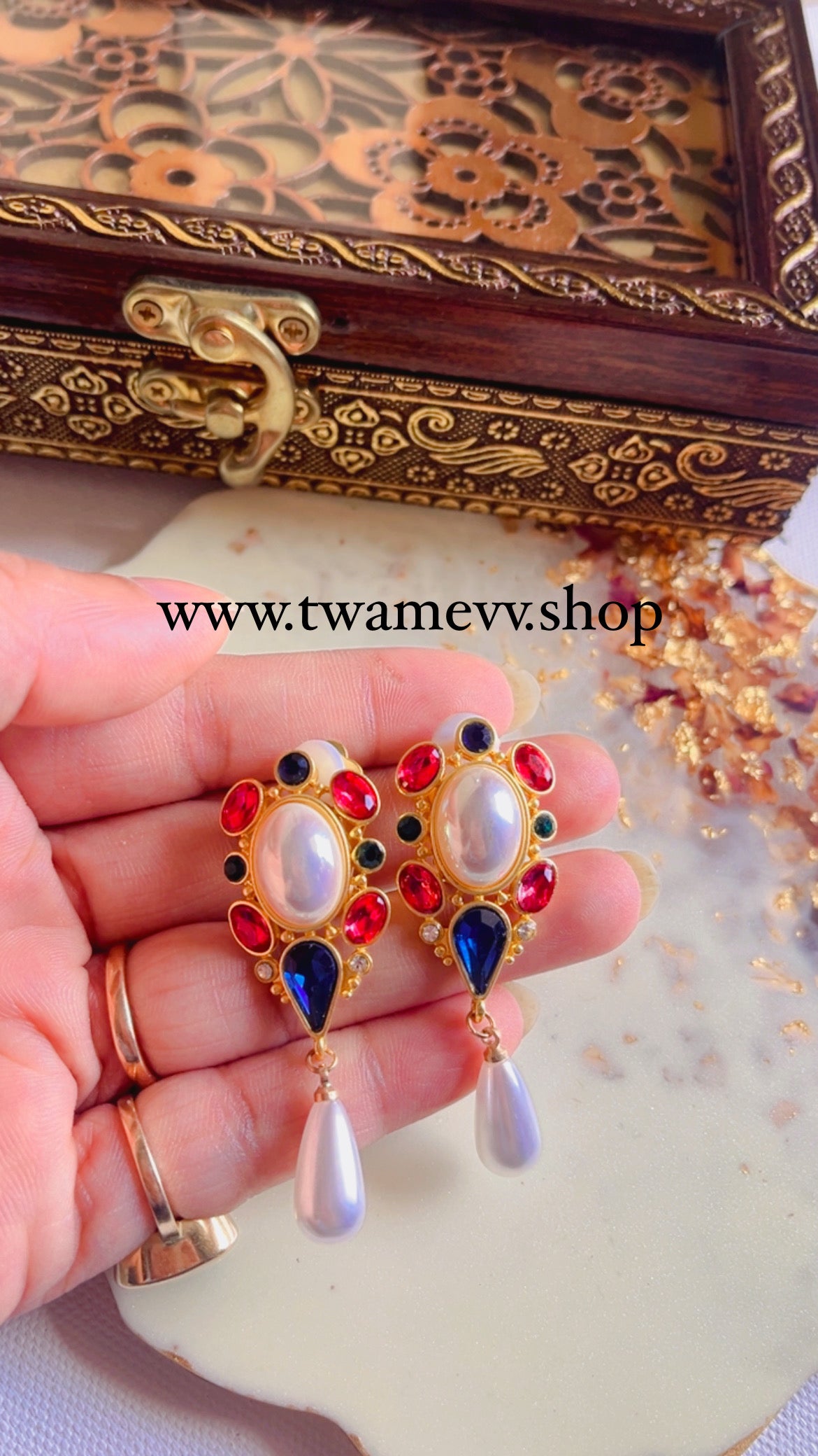 Rosy Multi Earring