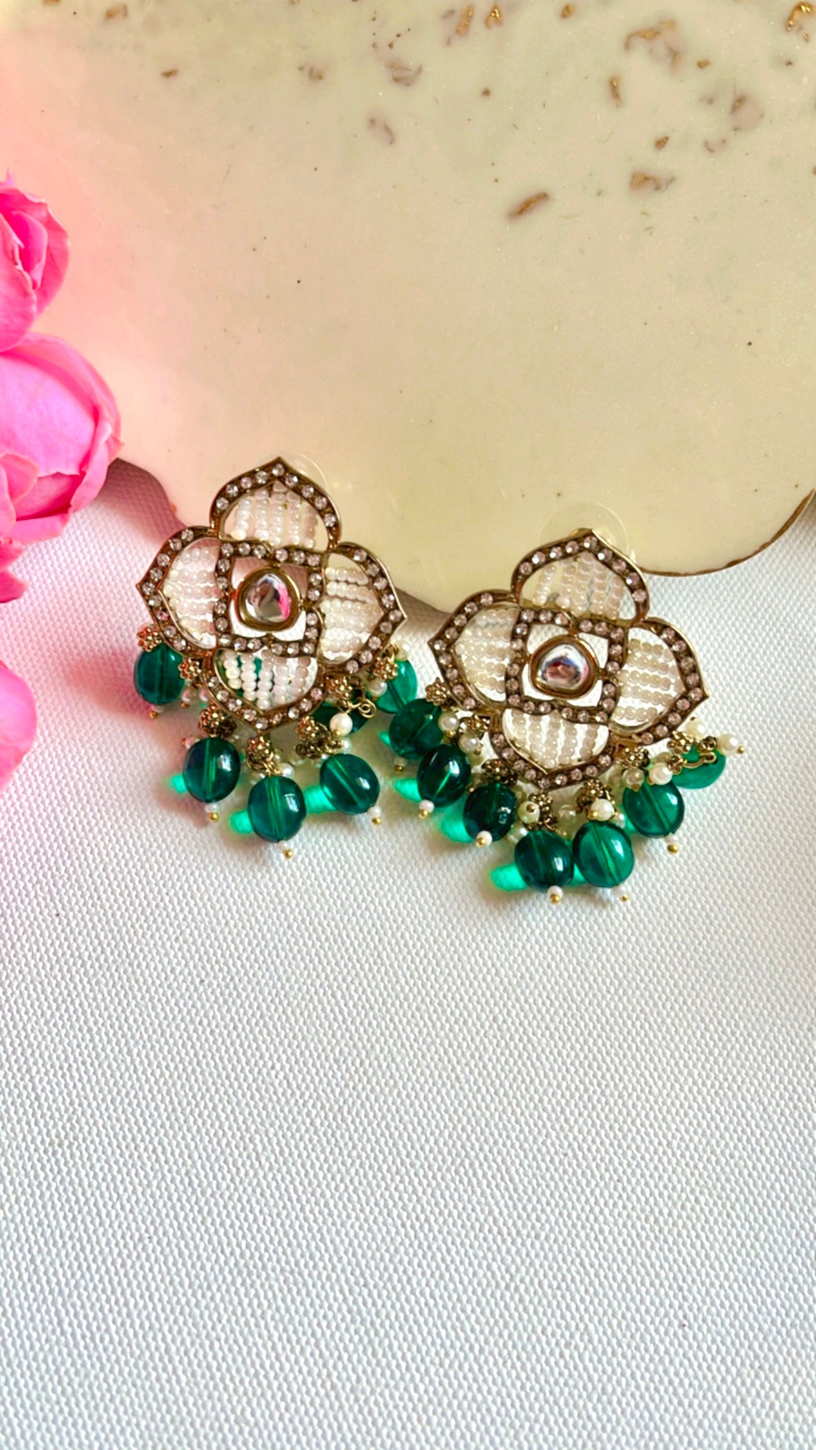 Green Pratika Earring