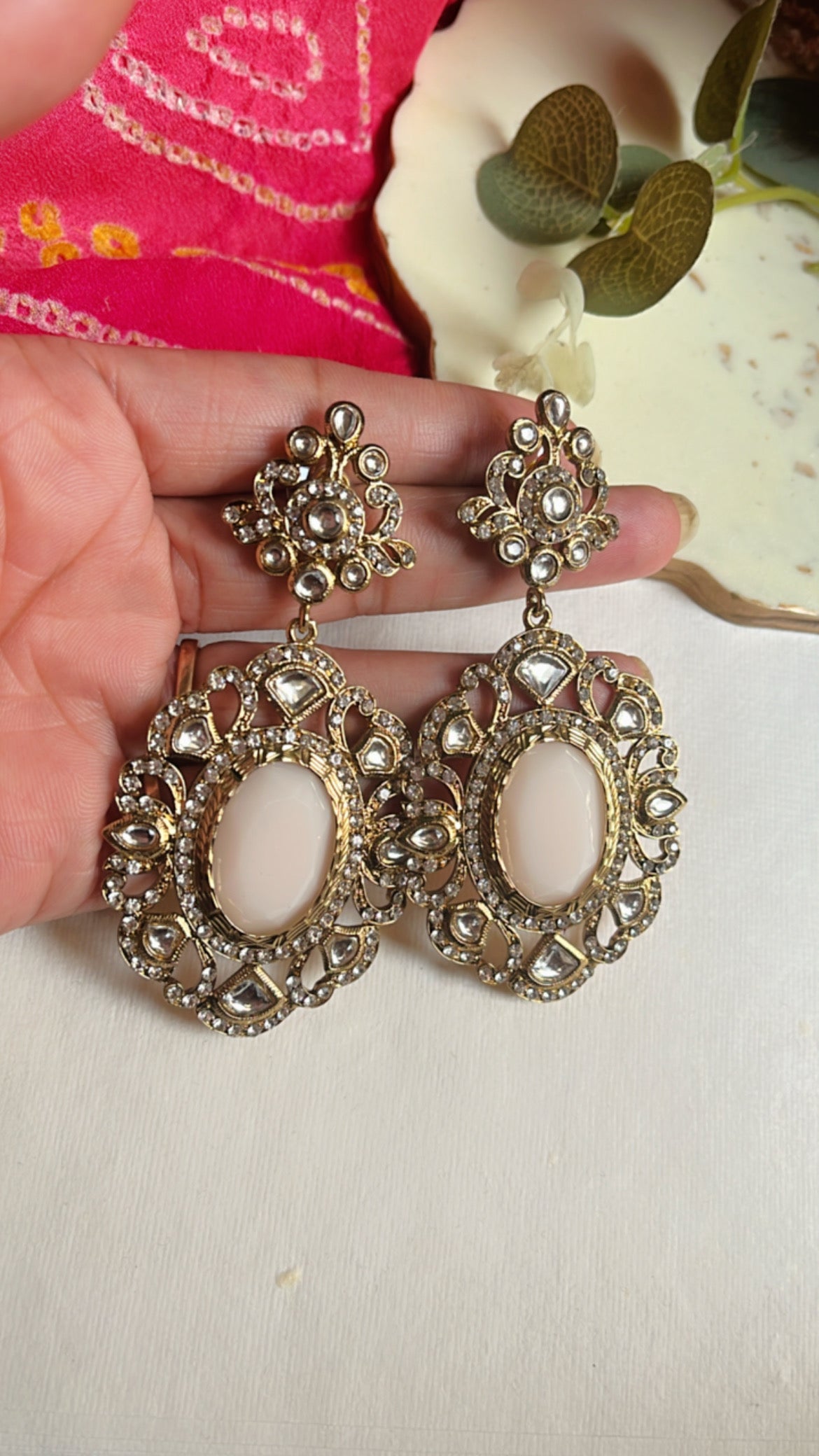 Pink Aabriti Earring