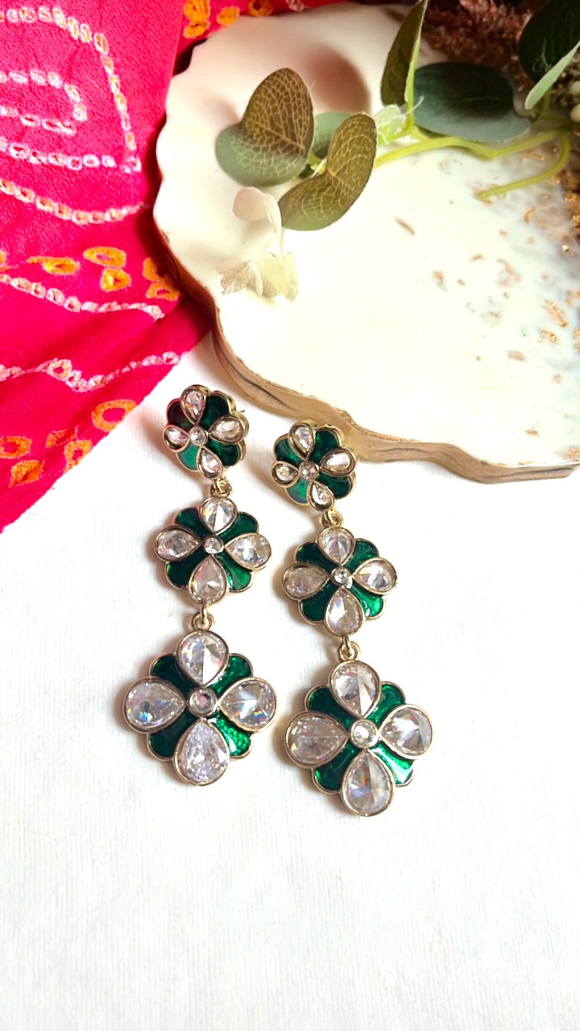 Green Neeta Earring