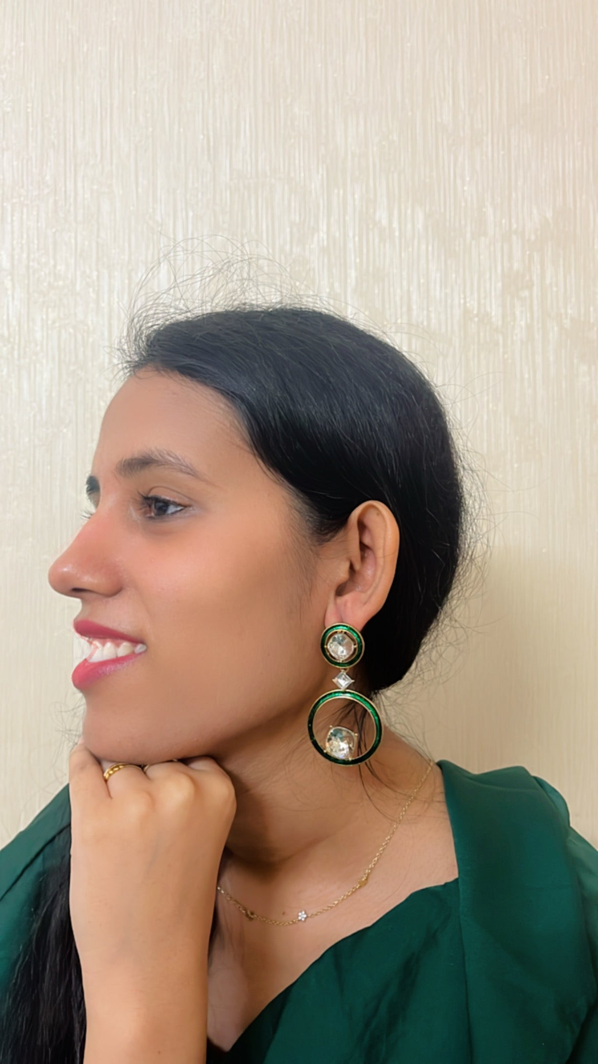 Green Nayana Earring