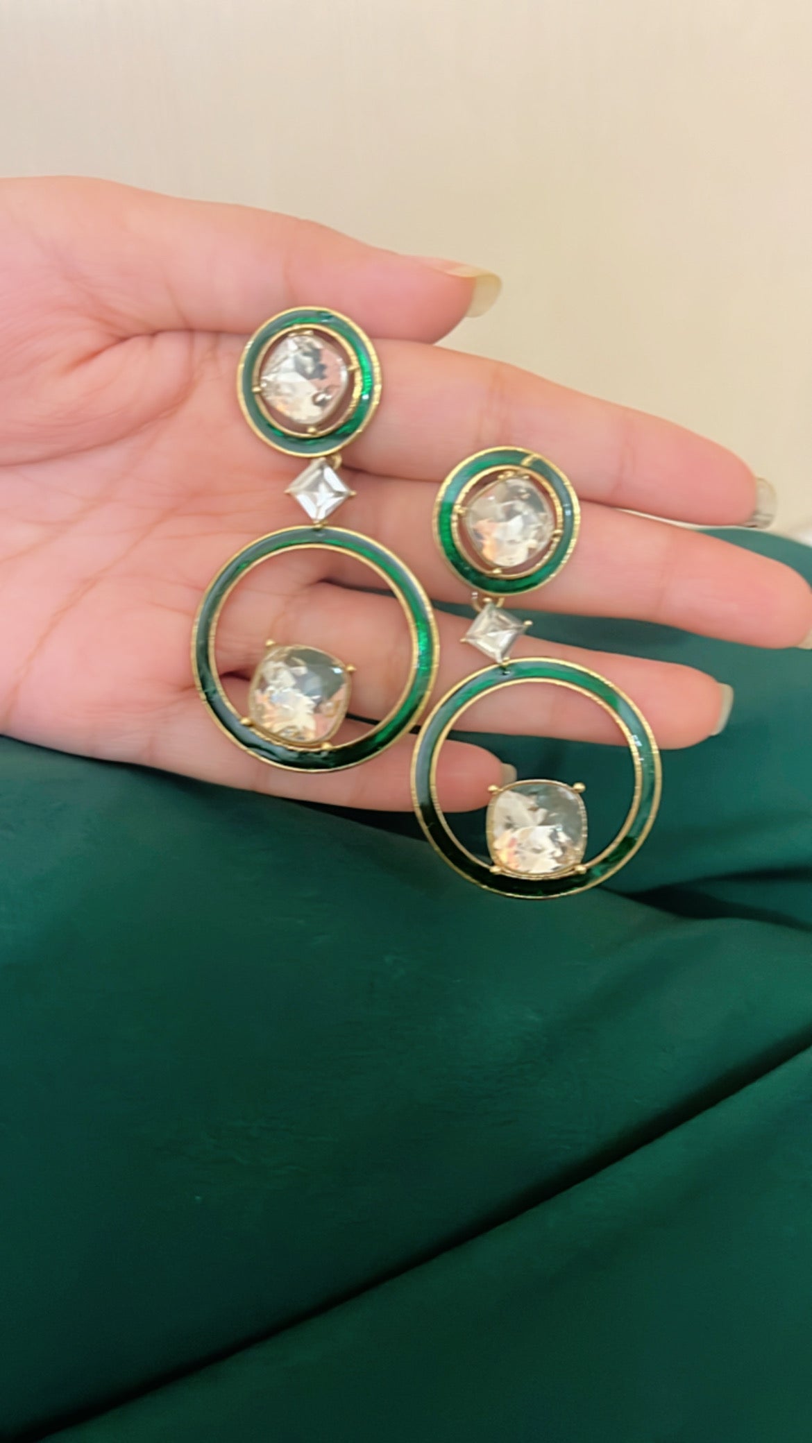 Green Nayana Earring