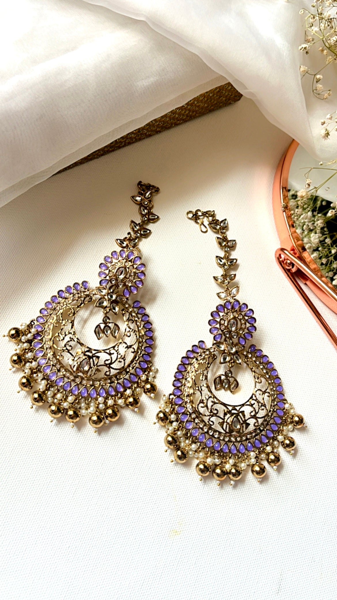 Purple Jaanvi Earring