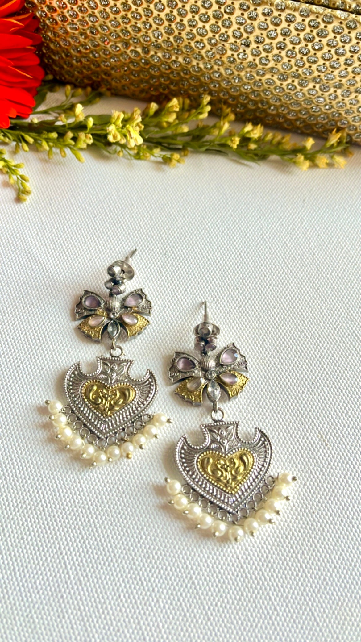 Titli Silver Earring