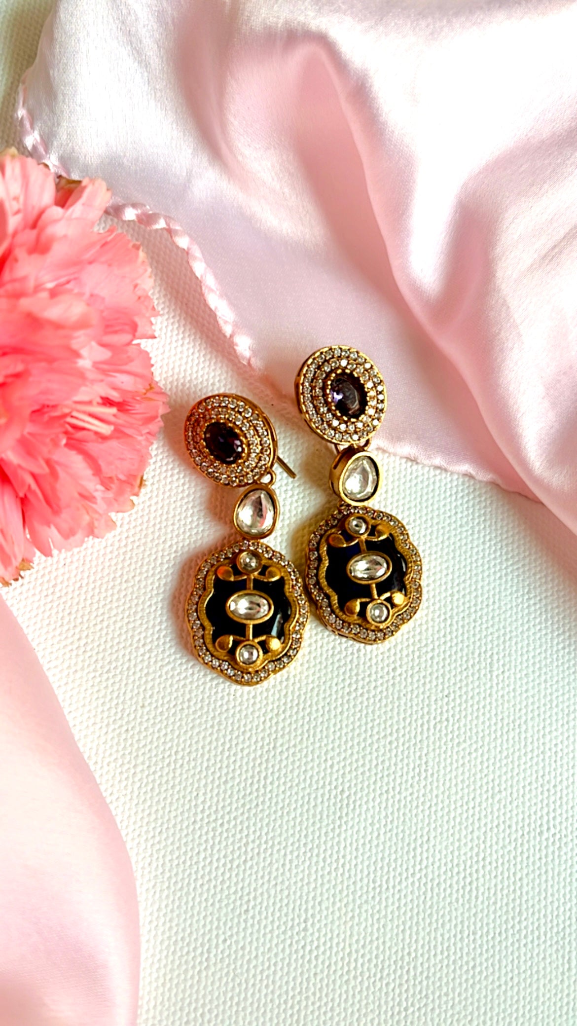 Purple Avnika Neckpiece Set