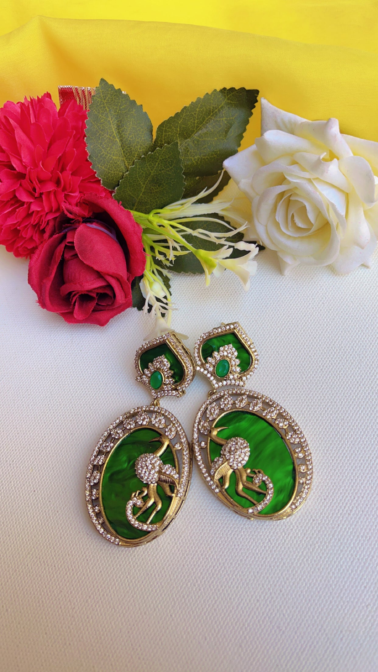 Green Milina Earring