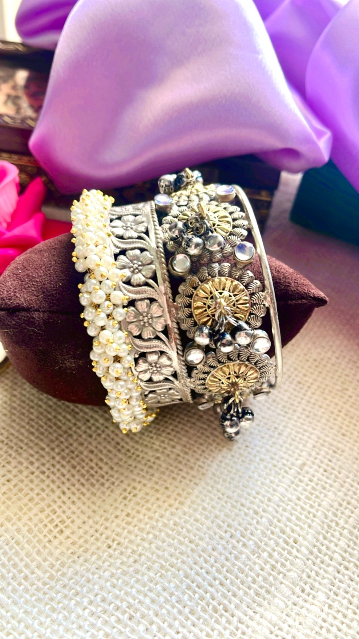 Madhavi Silver Handcuff