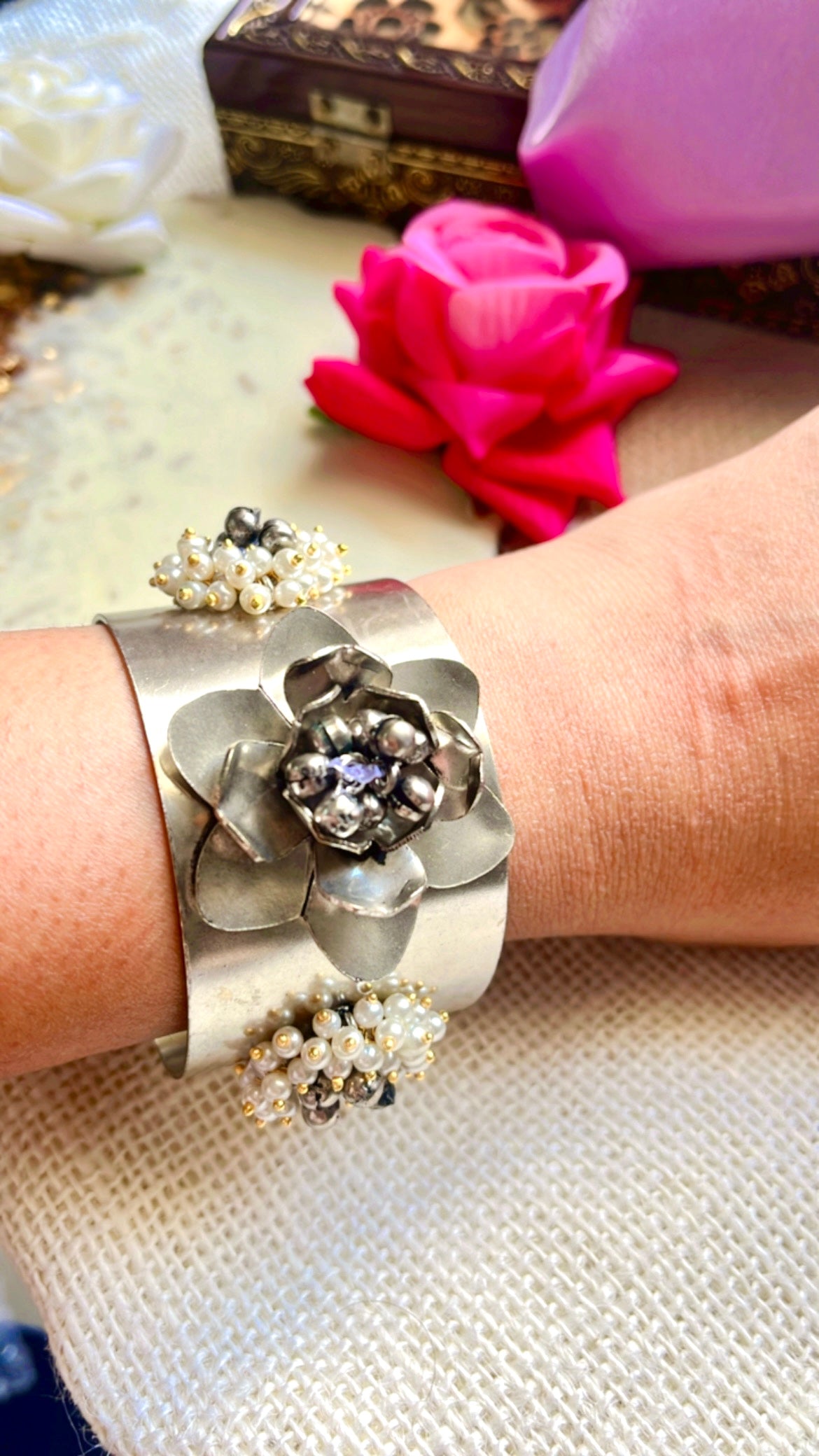 Radhika Silver Handcuff