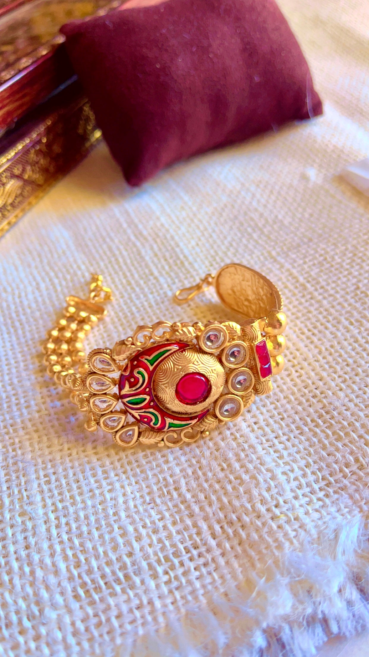 Ramya Golden Handcuff