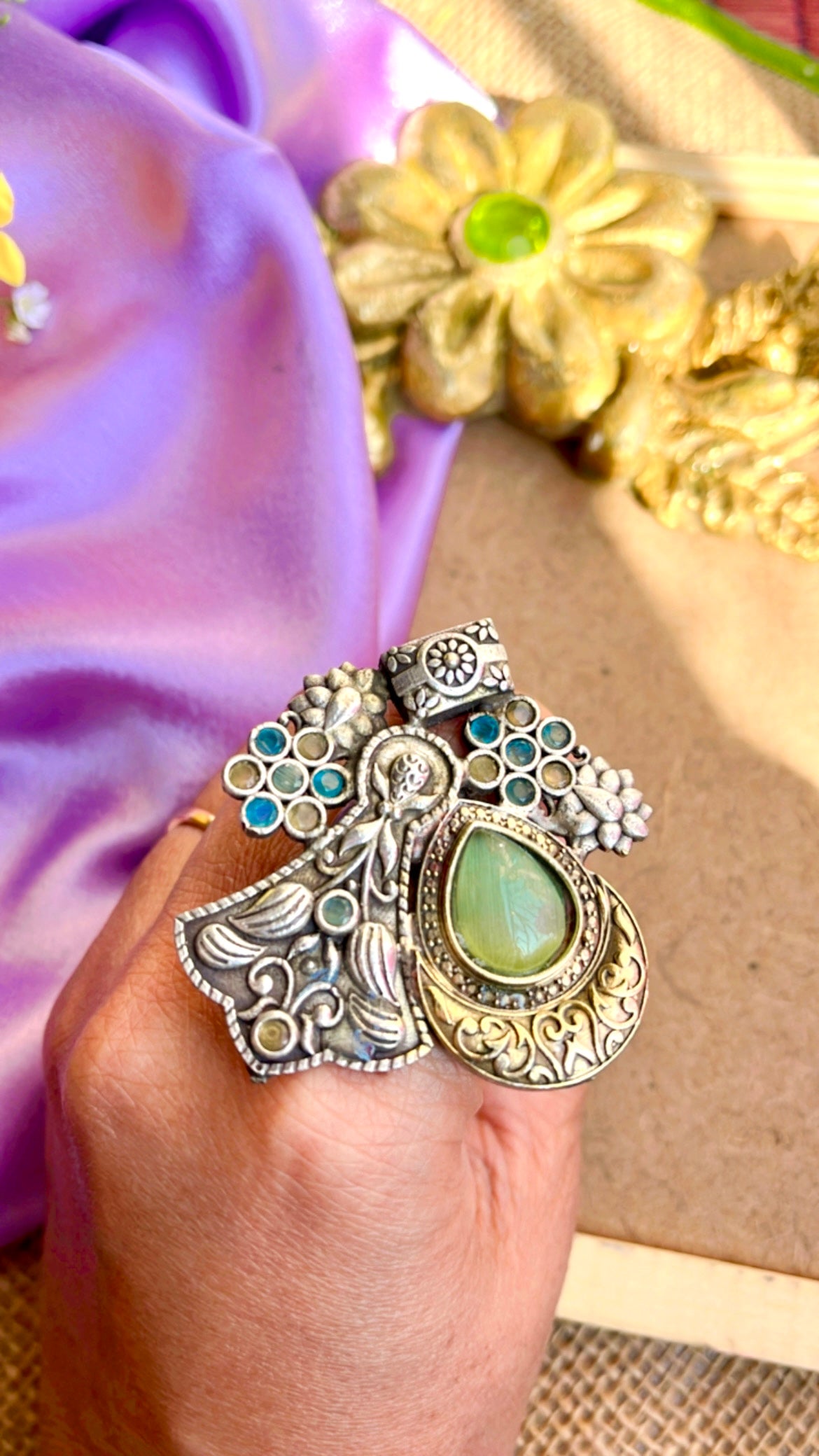 Tejal Silver Ring