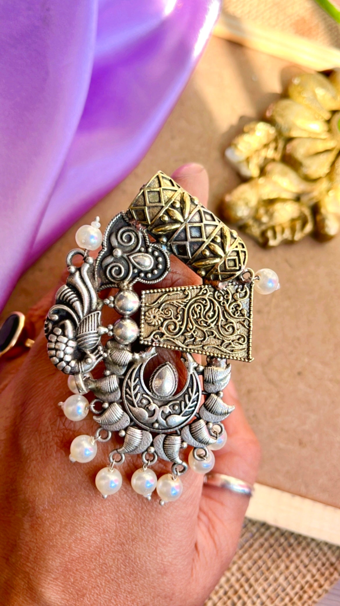 Dilrubh Silver Ring