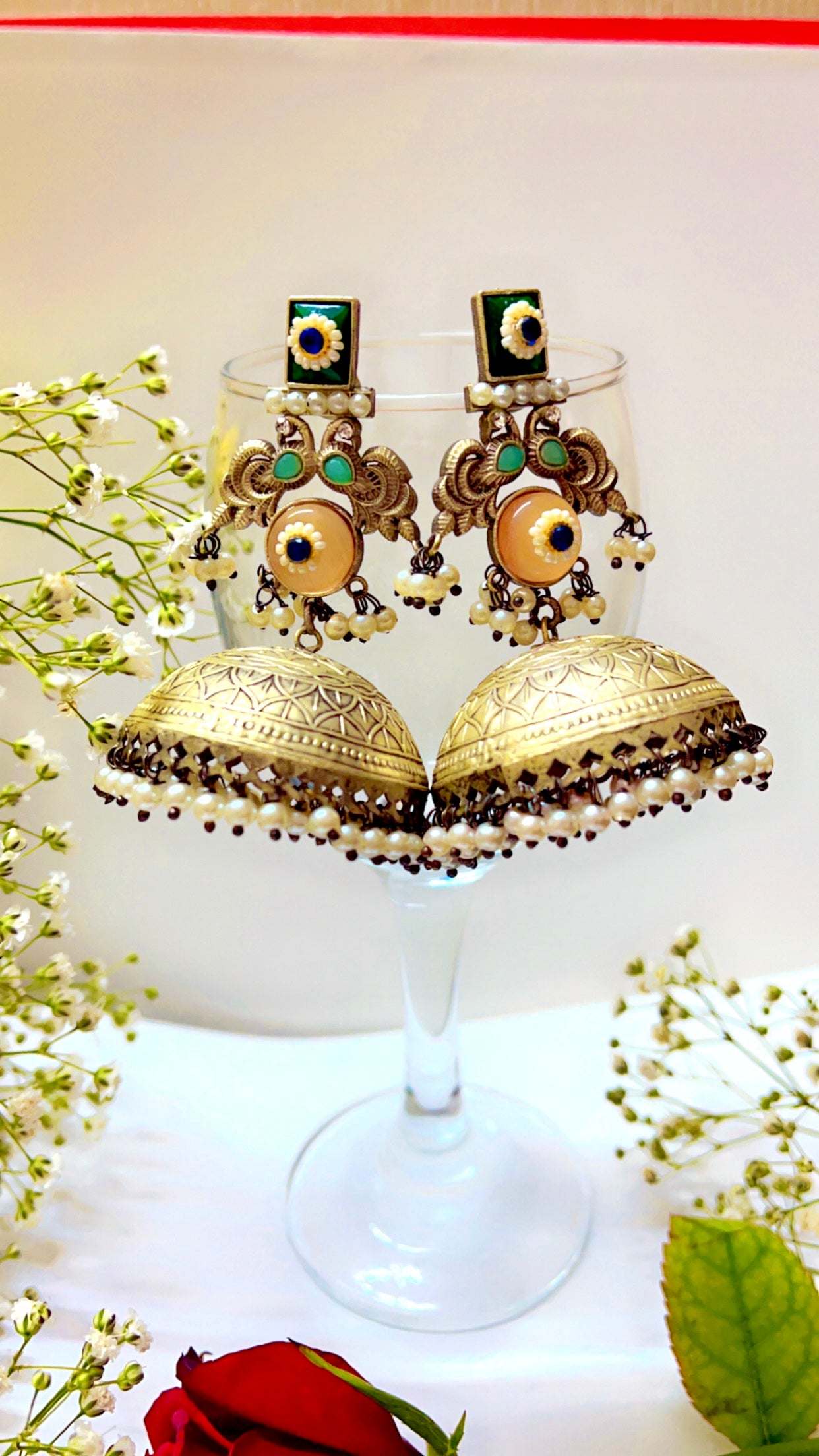 Deepali Silver Jhumka Earring