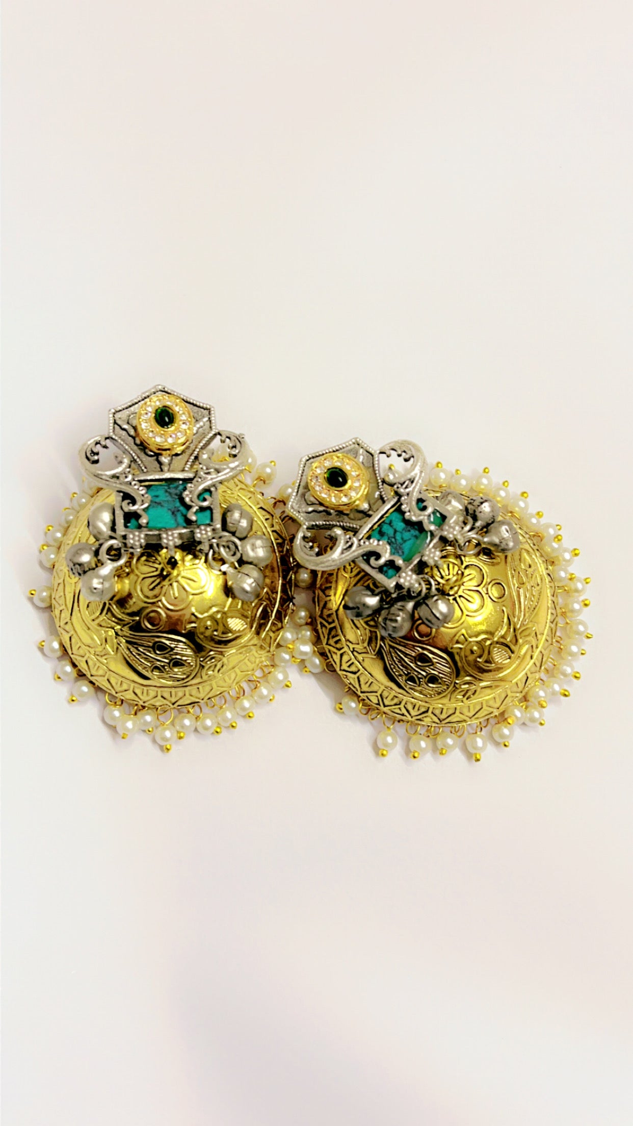Blue Shilpi Jhumka Earring