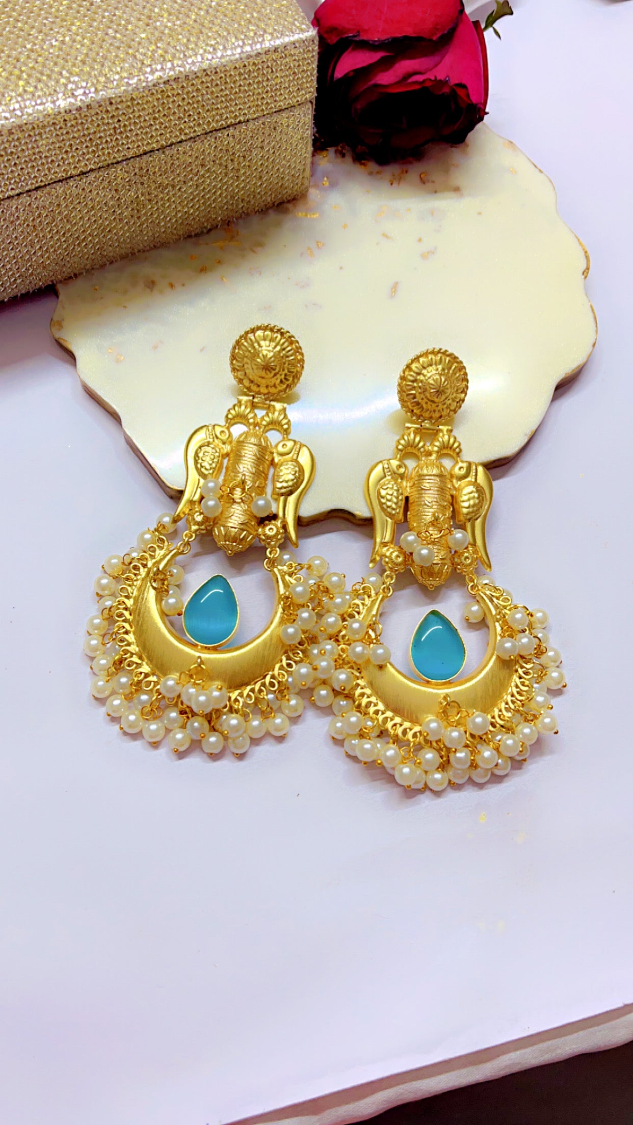 Blue Tisha Earring