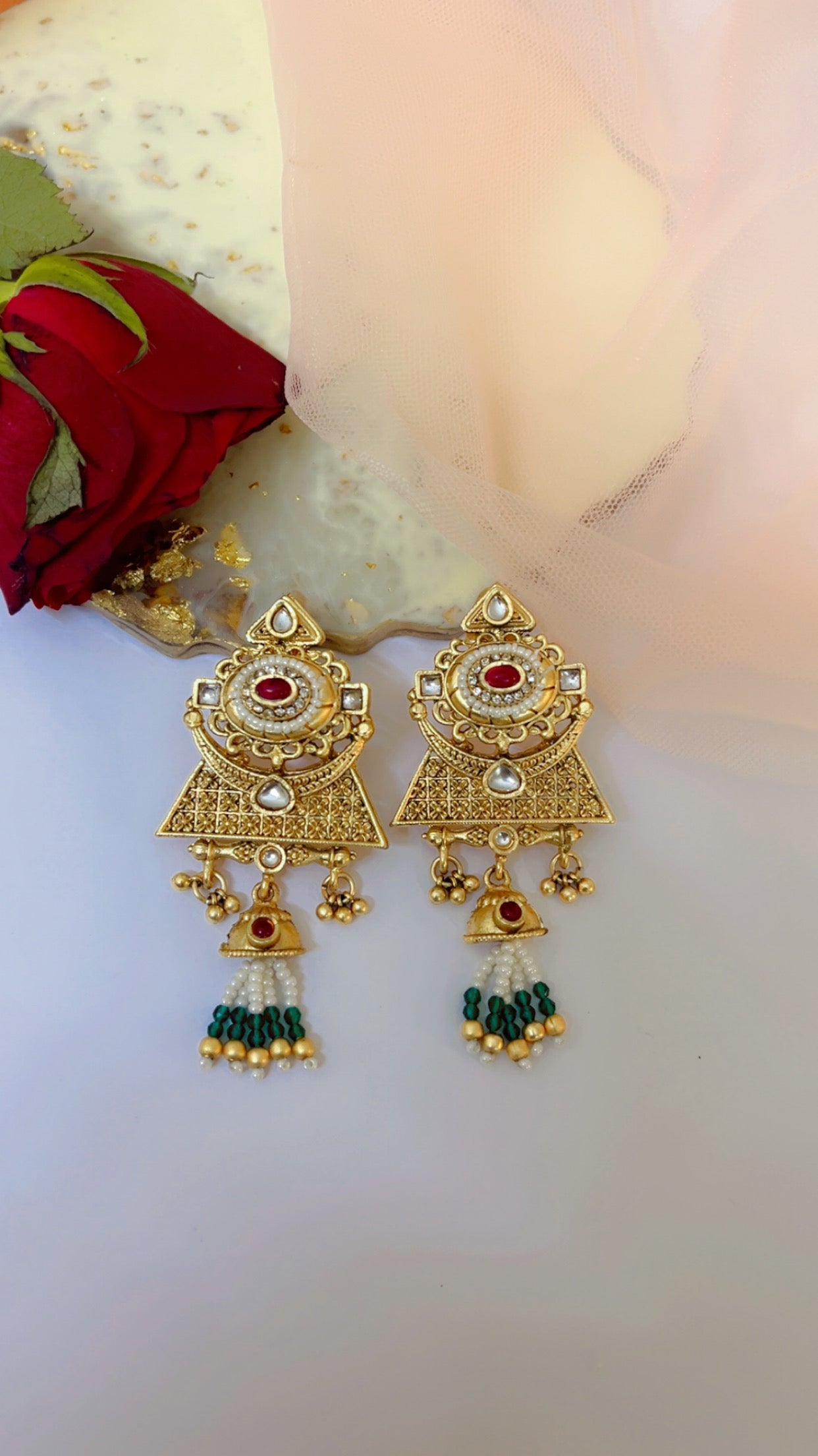 Golden Vidya Earring