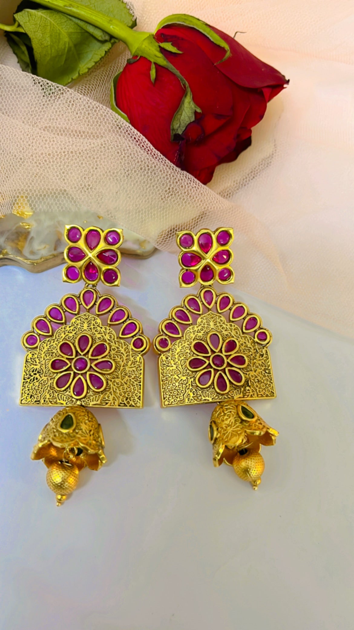 Golden Asthani Earring