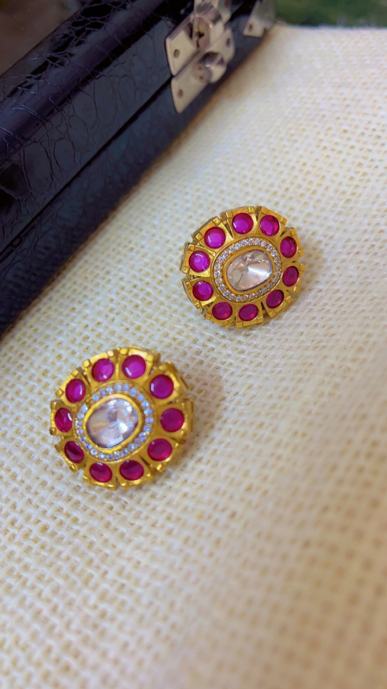 Pink Tia Stud Earring