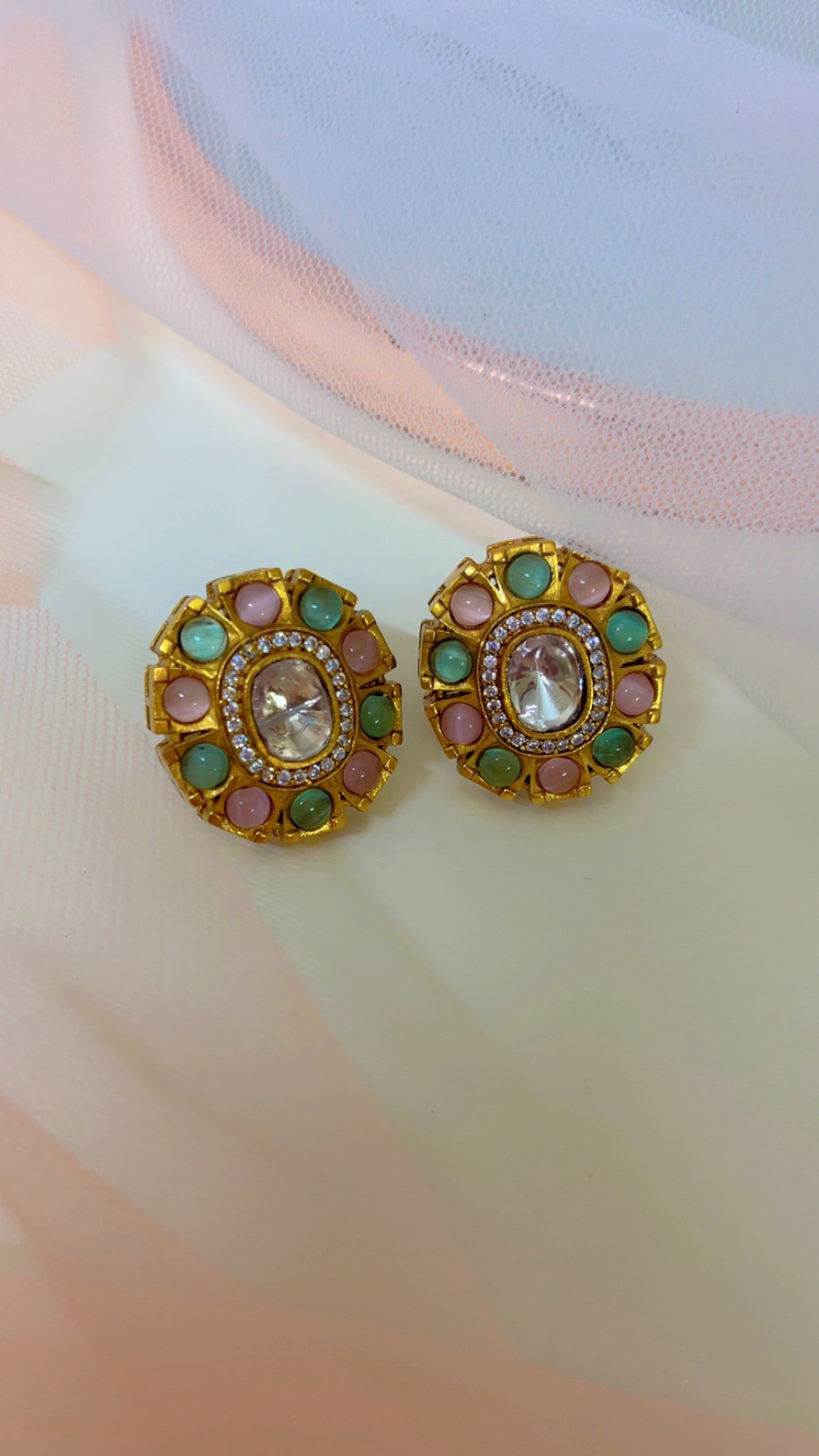 Mint Tia Stud Earring