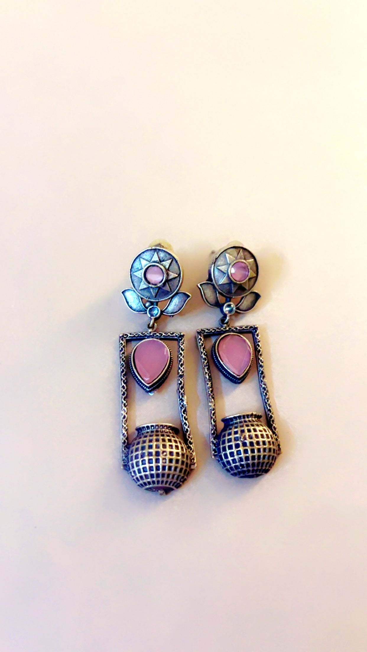 Trishu Silver Earring