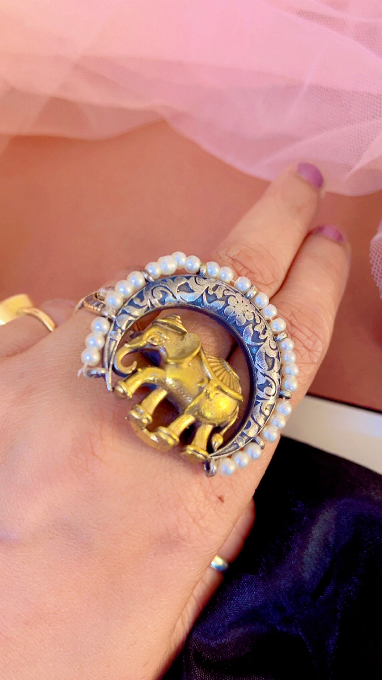 Siddhi Silver Ring