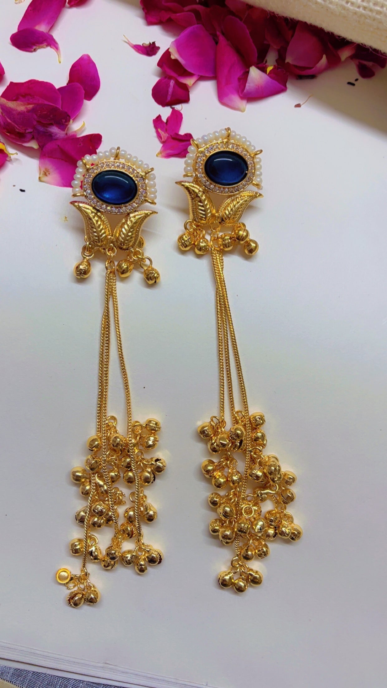 Blue Kamini Kashmiri Earring