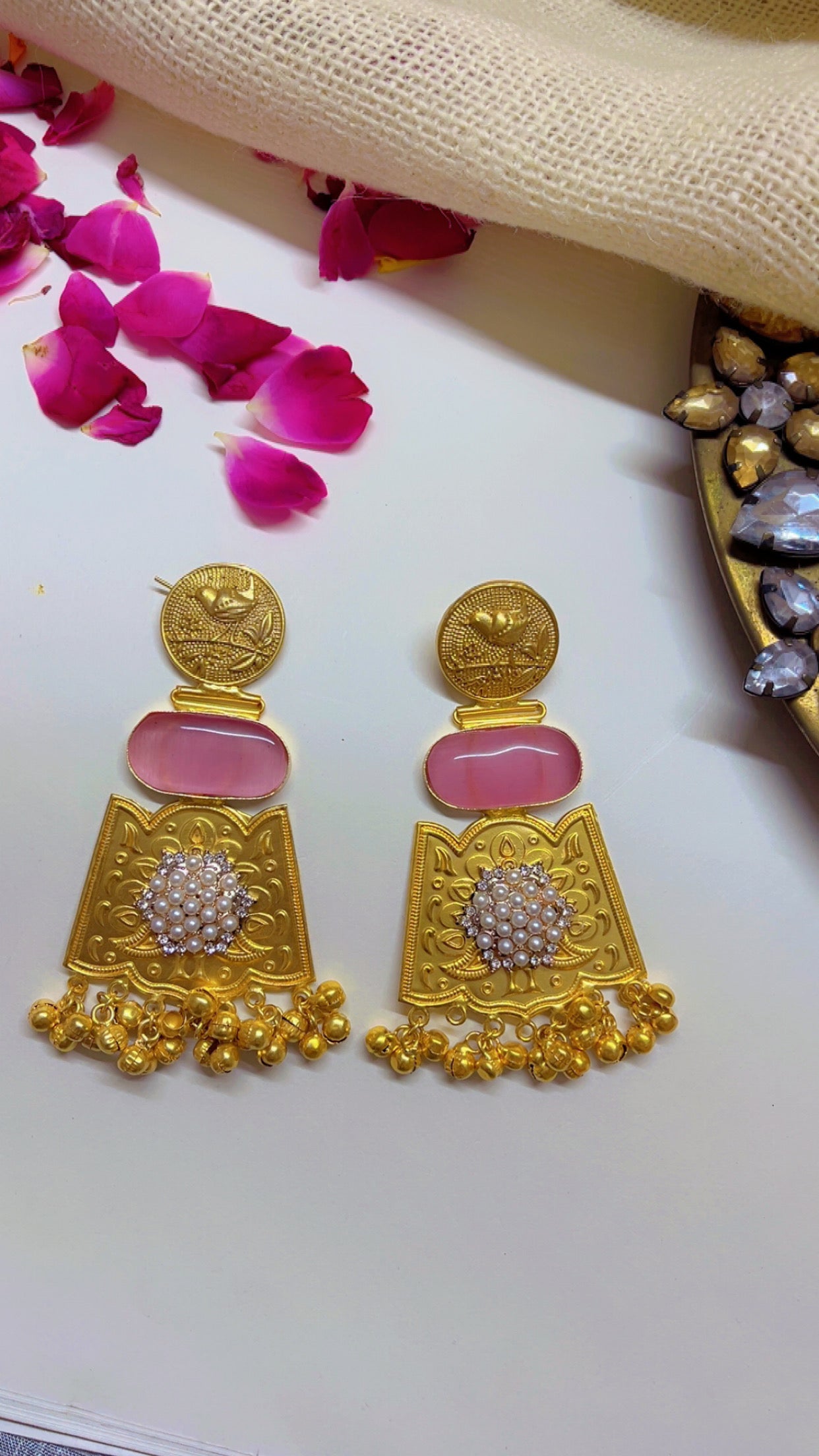 Pink Priya Statement Earring
