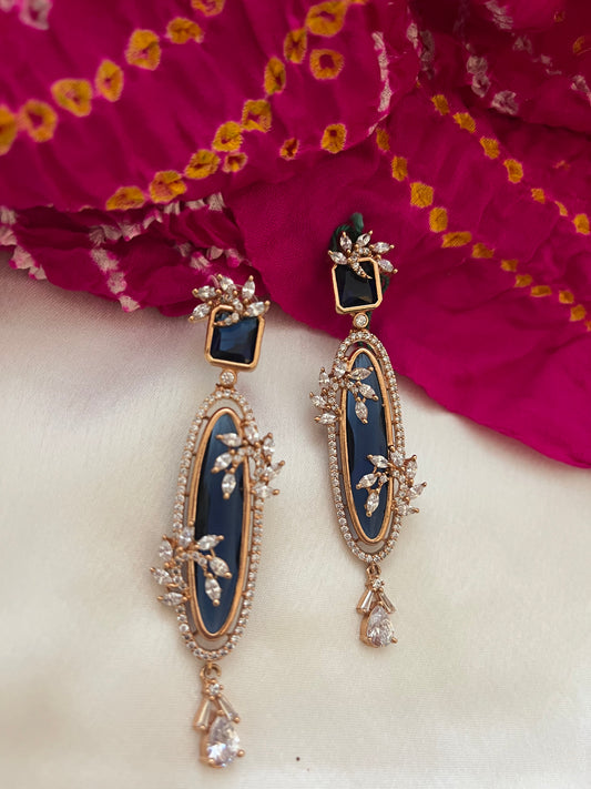 Blue Heer Earring