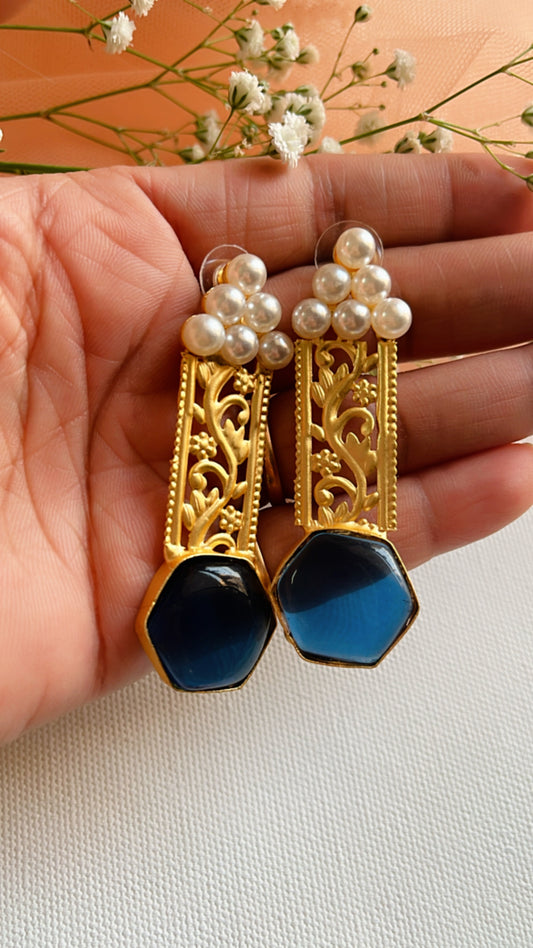 Blue Nisha Earring